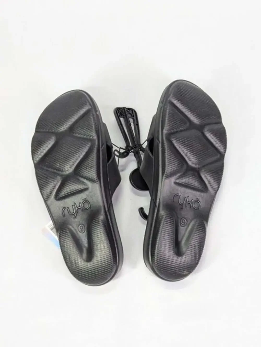 Ryka Women's Restoreslide Recovery Slide in Black Size 9 M (MSRP $50)